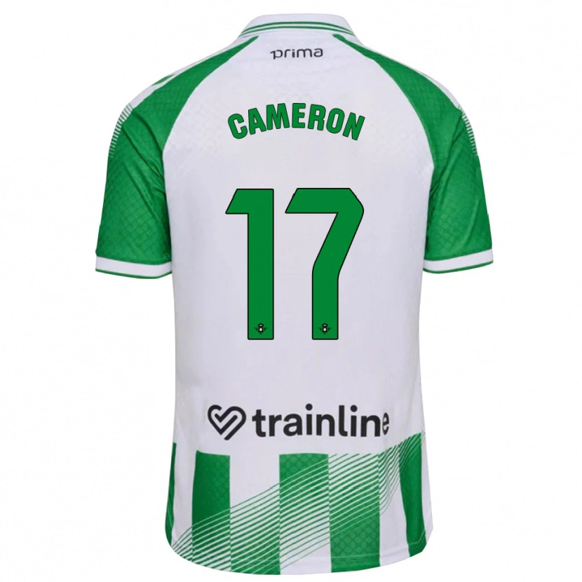 Danxen Hombre Camiseta Tiffany Cameron #17 Verde Claro Negro Blanco 1ª Equipación 2026/27 La Camisa México