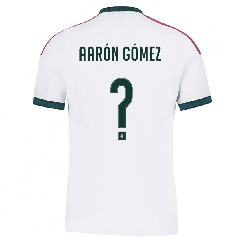 Danxen Hombre Camiseta Aarón Gómez #0 Verde Oscuro Blanco Rojo 1ª Equipación 2026/27 La Camisa México