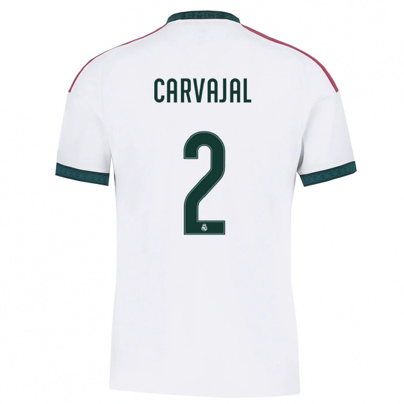 Danxen Hombre Camiseta Daniel Carvajal #2 Verde Oscuro Blanco Rojo 1ª Equipación 2026/27 La Camisa México