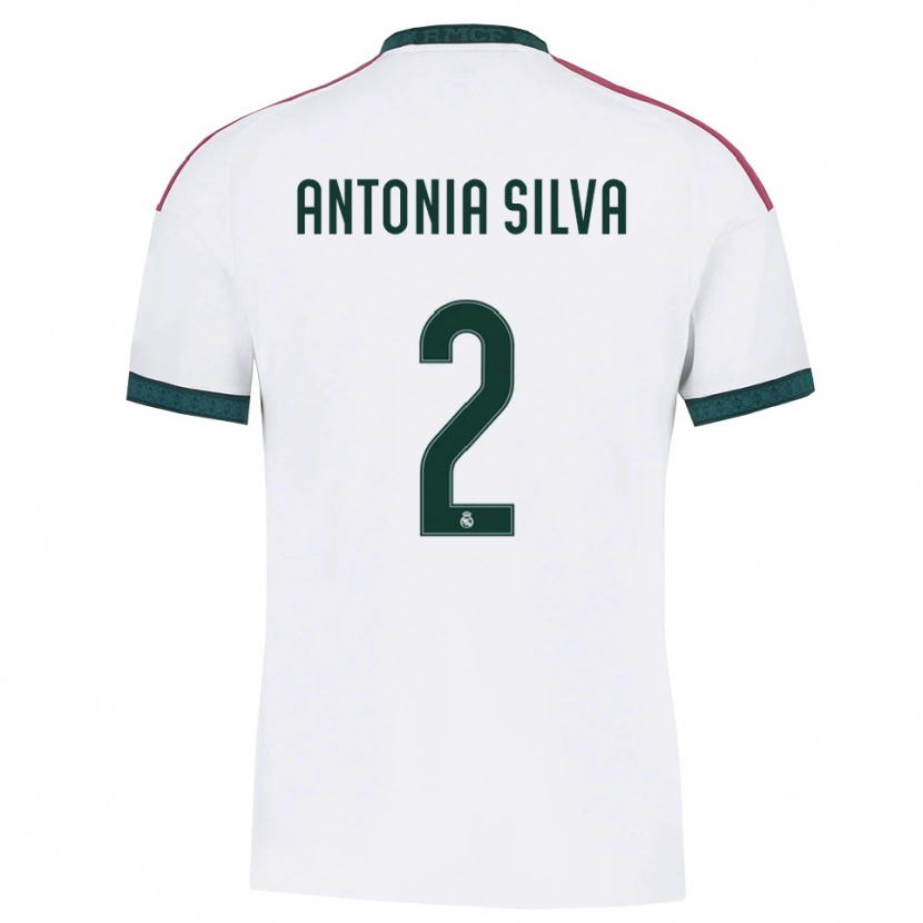 Danxen Hombre Camiseta Antônia Silva #2 Verde Oscuro Blanco Rojo 1ª Equipación 2026/27 La Camisa México