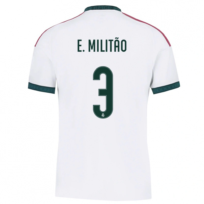 Danxen Hombre Camiseta Éder Militão #3 Verde Oscuro Blanco Rojo 1ª Equipación 2026/27 La Camisa México