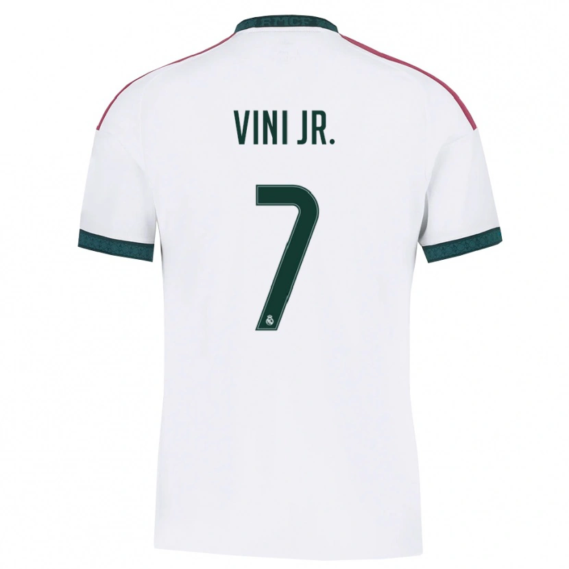 Danxen Hombre Camiseta Vinicius Junior #7 Verde Oscuro Blanco Rojo 1ª Equipación 2026/27 La Camisa México