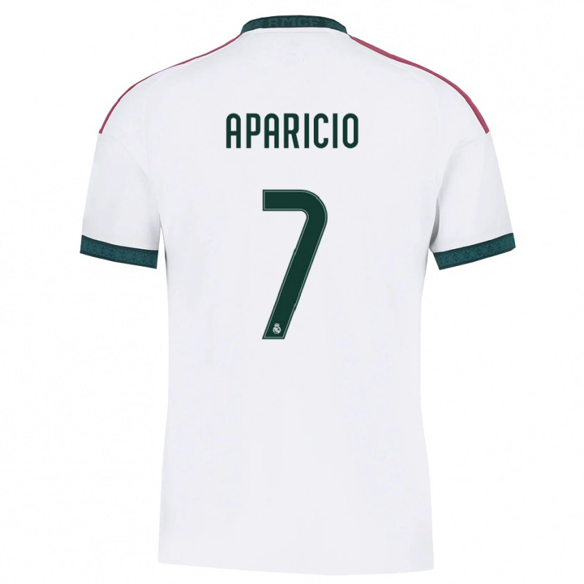 Danxen Hombre Camiseta Esteban Aparicio #7 Verde Oscuro Blanco Rojo 1ª Equipación 2026/27 La Camisa México