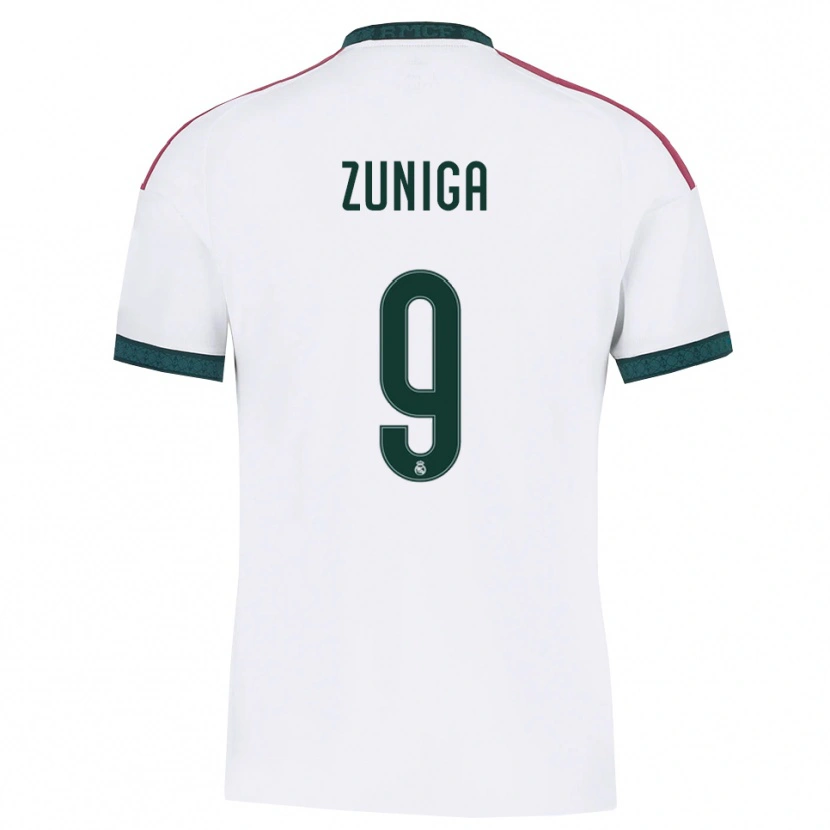 Danxen Hombre Camiseta Loren Zúñiga #9 Verde Oscuro Blanco Rojo 1ª Equipación 2026/27 La Camisa México