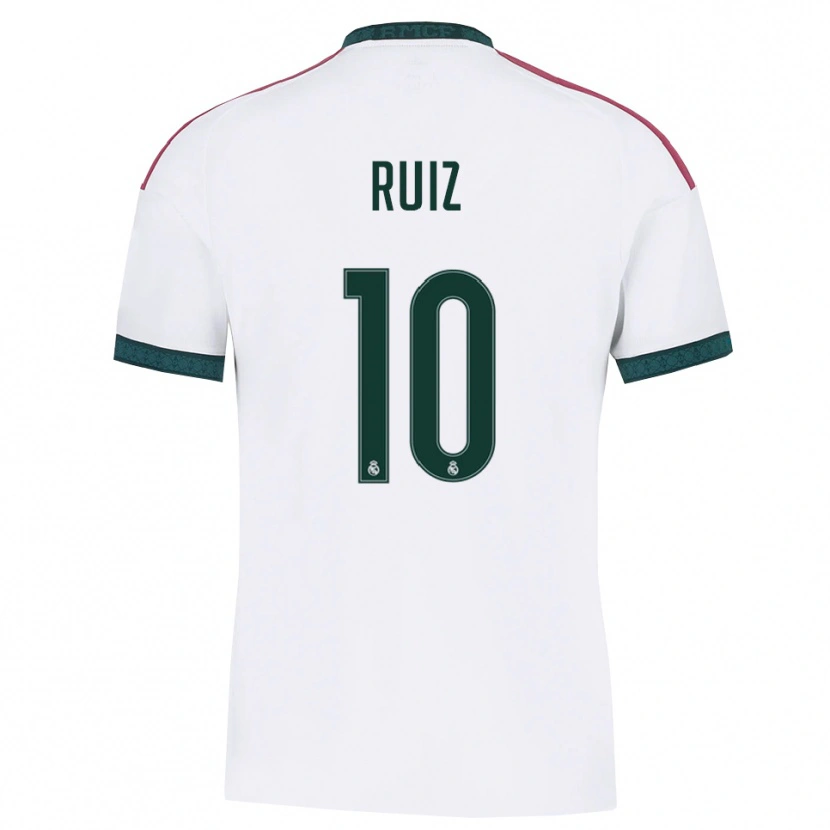 Danxen Hombre Camiseta Alberto Ruiz #10 Verde Oscuro Blanco Rojo 1ª Equipación 2026/27 La Camisa México
