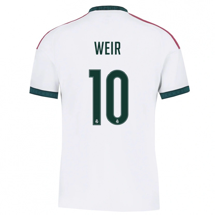 Danxen Hombre Camiseta Caroline Weir #10 Verde Oscuro Blanco Rojo 1ª Equipación 2026/27 La Camisa México