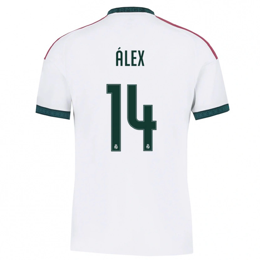 Danxen Hombre Camiseta Álex Pérez #14 Verde Oscuro Blanco Rojo 1ª Equipación 2026/27 La Camisa México