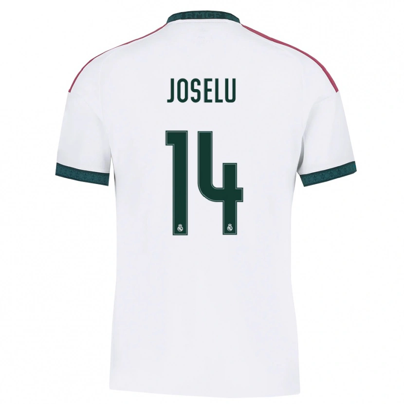 Danxen Hombre Camiseta Joselu #14 Verde Oscuro Blanco Rojo 1ª Equipación 2026/27 La Camisa México