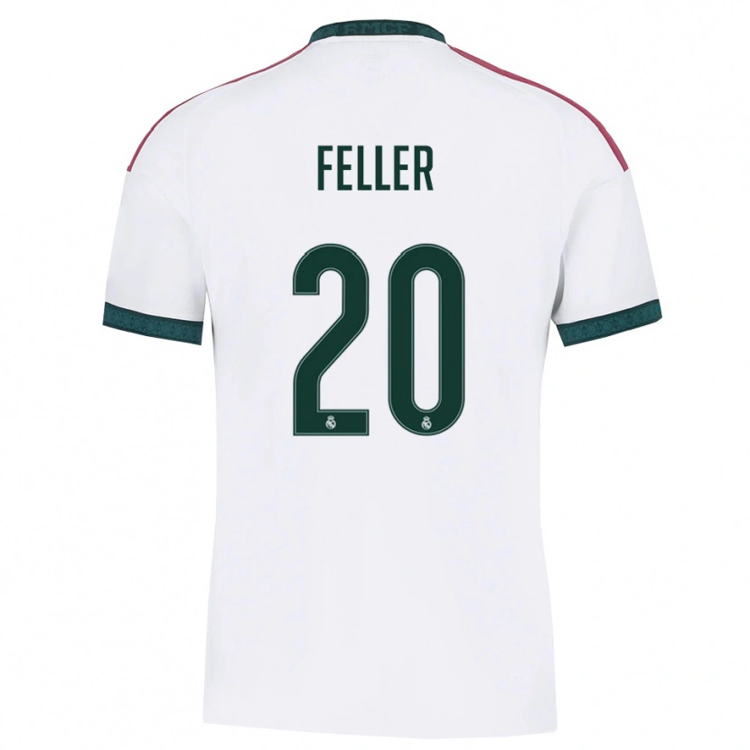 Danxen Hombre Camiseta Naomie Feller #20 Verde Oscuro Blanco Rojo 1ª Equipación 2026/27 La Camisa México