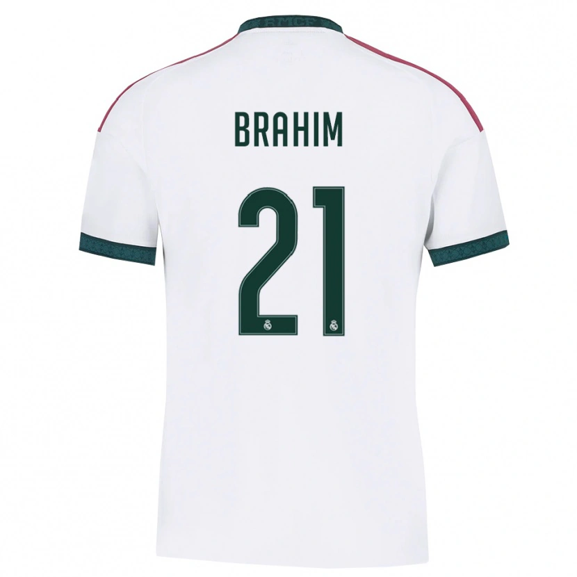 Danxen Hombre Camiseta Brahim Díaz #21 Verde Oscuro Blanco Rojo 1ª Equipación 2026/27 La Camisa México