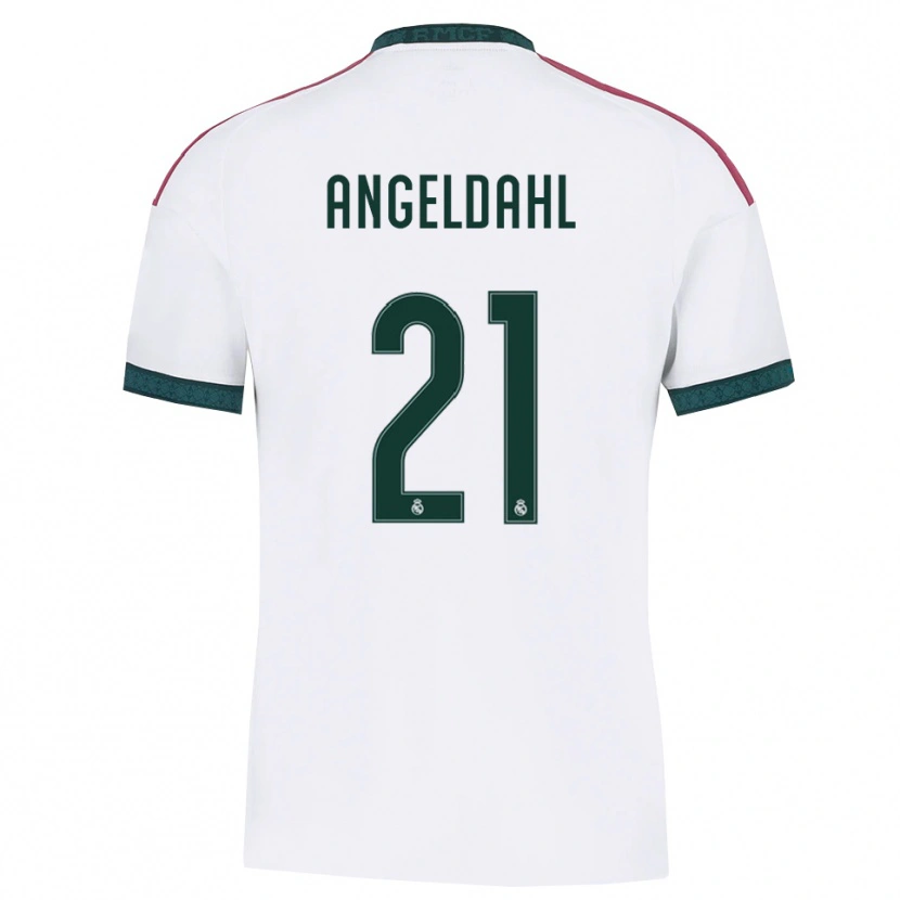 Danxen Hombre Camiseta Filippa Angeldahl #21 Verde Oscuro Blanco Rojo 1ª Equipación 2026/27 La Camisa México