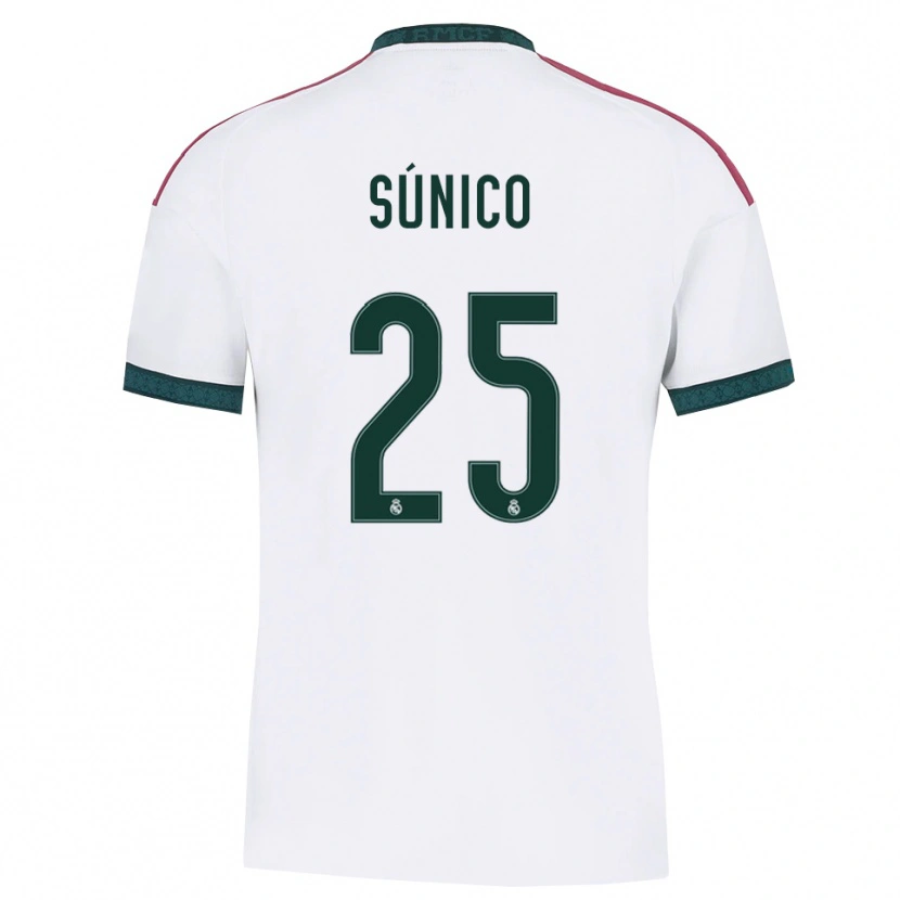 Danxen Hombre Camiseta Guille Súnico #25 Verde Oscuro Blanco Rojo 1ª Equipación 2026/27 La Camisa México