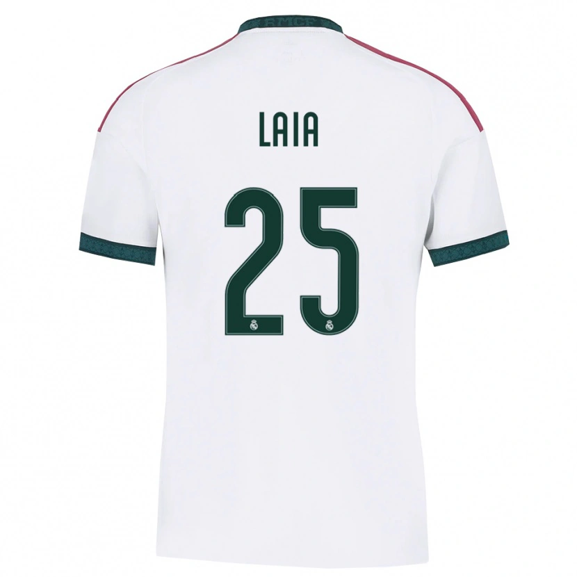 Danxen Hombre Camiseta Laia López De La Morena #25 Verde Oscuro Blanco Rojo 1ª Equipación 2026/27 La Camisa México