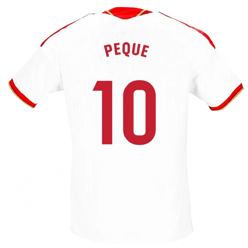 Danxen Hombre Camiseta Peque Fernández #10 Blanco Rojo 1ª Equipación 2026/27 La Camisa México