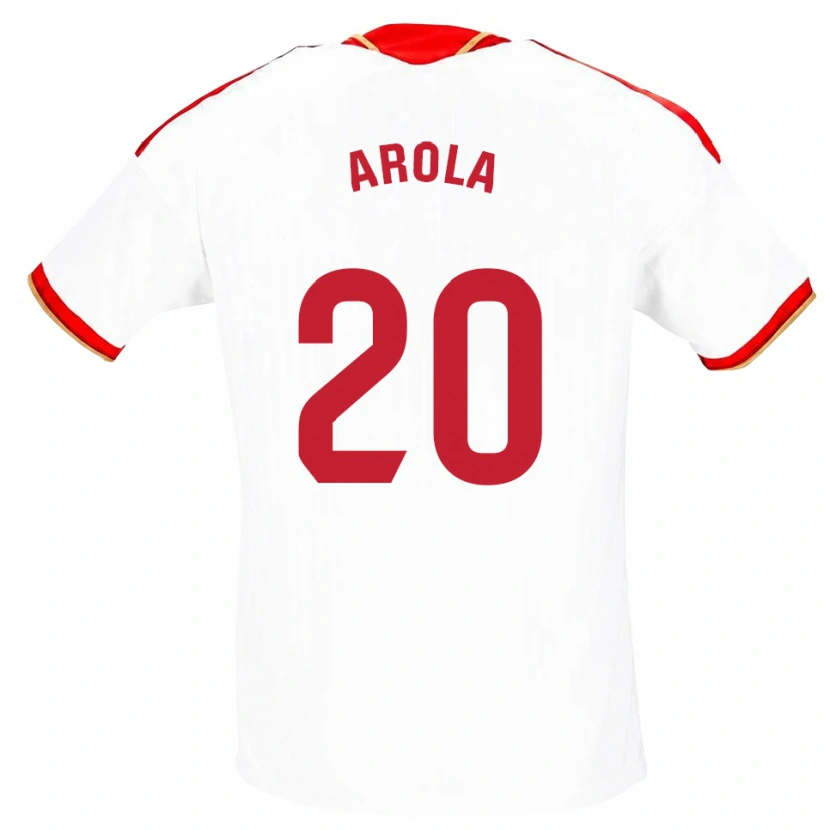 Danxen Hombre Camiseta Arola Aparicio Gili #20 Blanco Rojo 1ª Equipación 2026/27 La Camisa México