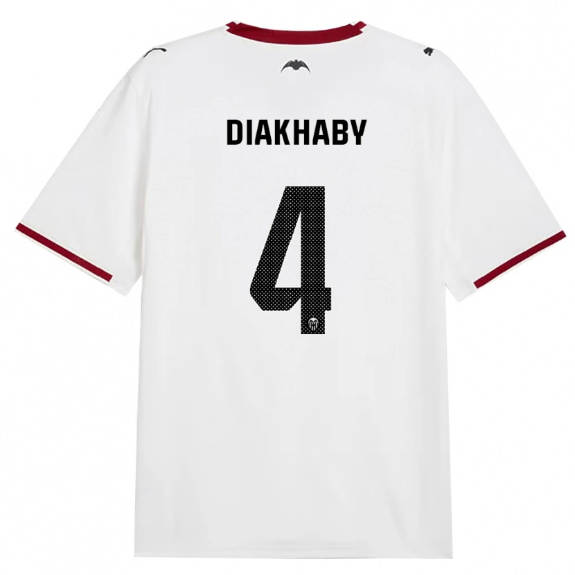 Danxen Hombre Camiseta Mouctar Diakhaby #4 Negro Blanco Rojo Amarillo 1ª Equipación 2026/27 La Camisa México