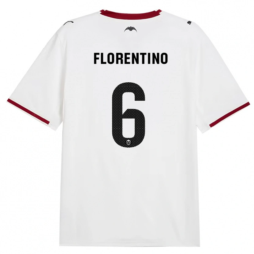 Danxen Hombre Camiseta Claudia Florentino #6 Negro Blanco Rojo Amarillo 1ª Equipación 2026/27 La Camisa México
