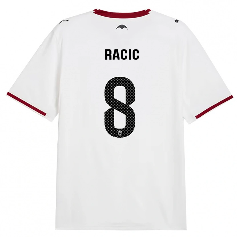 Danxen Hombre Camiseta Uros Racic #8 Negro Blanco Rojo Amarillo 1ª Equipación 2026/27 La Camisa México