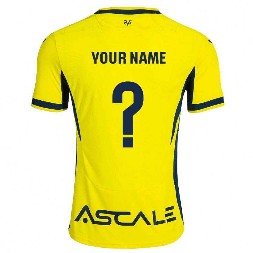 Danxen Hombre Camiseta Su Nombre #0 Amarillo Negro Rojo 1ª Equipación 2026/27 La Camisa México