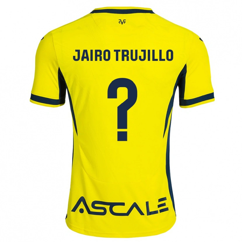 Danxen Hombre Camiseta Jairo Trujillo #0 Amarillo Negro Rojo 1ª Equipación 2026/27 La Camisa México