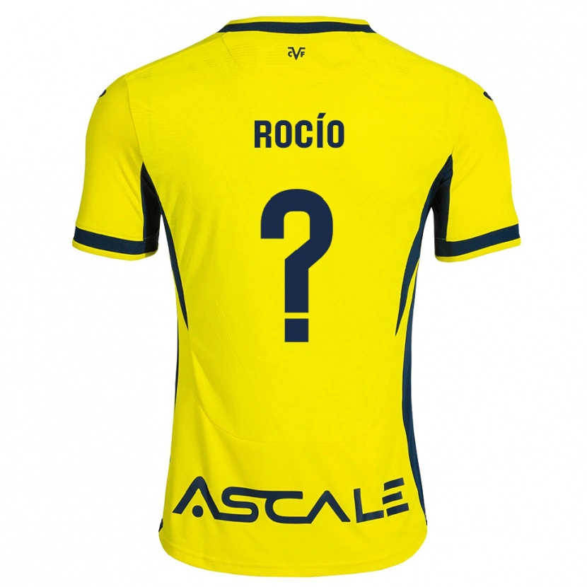 Danxen Hombre Camiseta Rocío García #0 Amarillo Negro Rojo 1ª Equipación 2026/27 La Camisa México