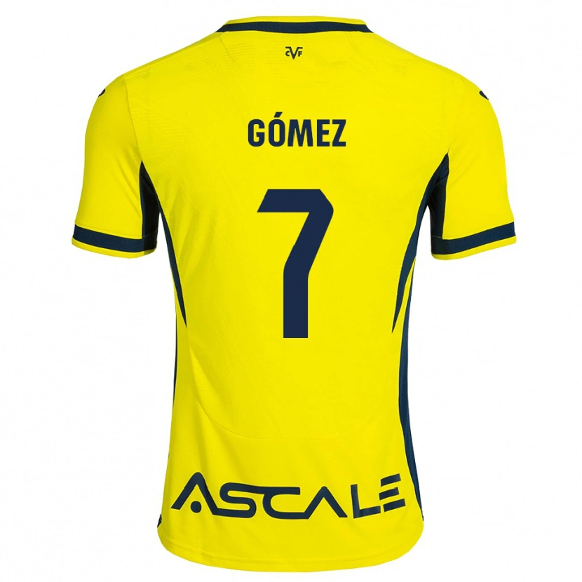 Danxen Hombre Camiseta Valen Gómez #7 Amarillo Negro Rojo 1ª Equipación 2026/27 La Camisa México