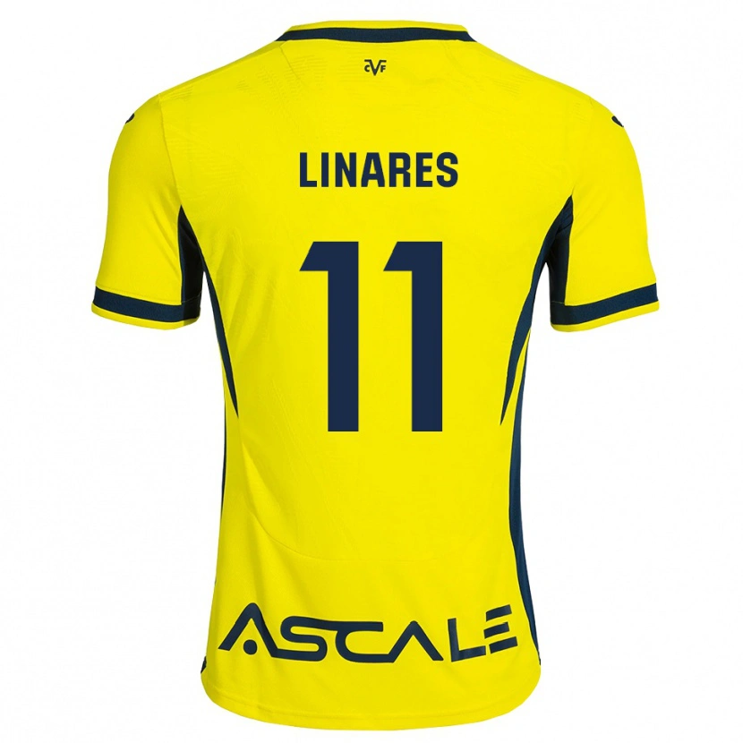 Danxen Hombre Camiseta Mario Linares #11 Amarillo Negro Rojo 1ª Equipación 2026/27 La Camisa México