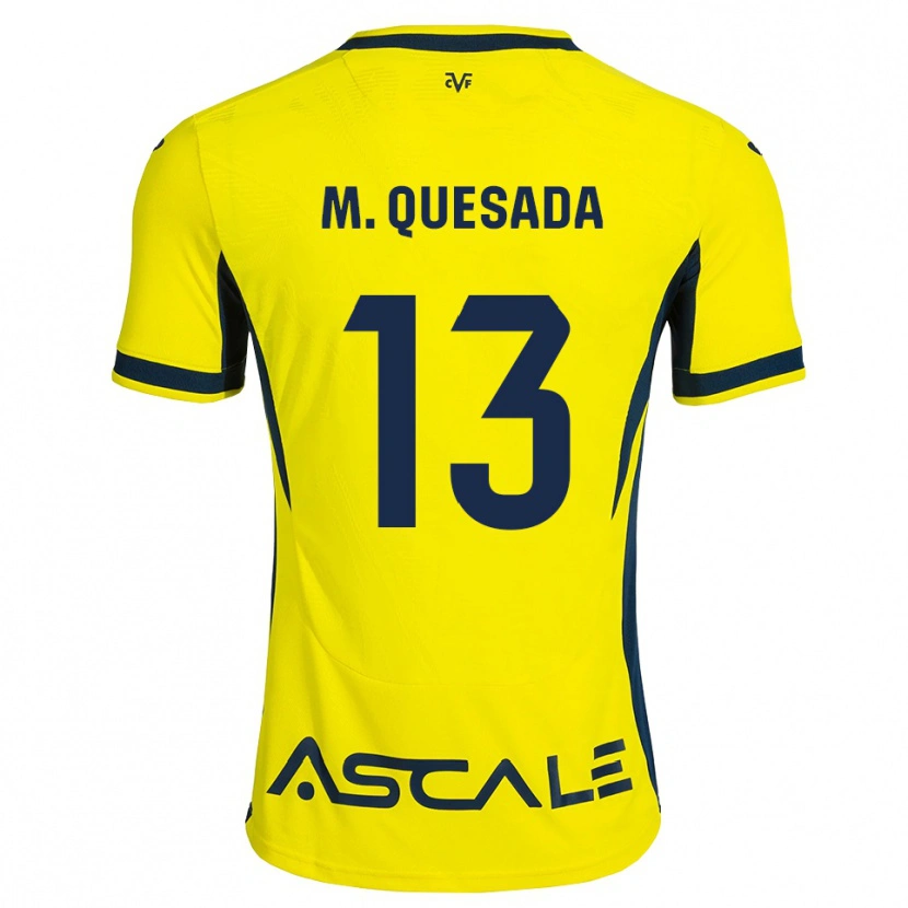 Danxen Hombre Camiseta Montserrat Quesada Carrasco #13 Amarillo Negro Rojo 1ª Equipación 2026/27 La Camisa México