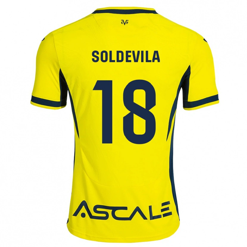 Danxen Hombre Camiseta Paola Soldevila #18 Amarillo Negro Rojo 1ª Equipación 2026/27 La Camisa México