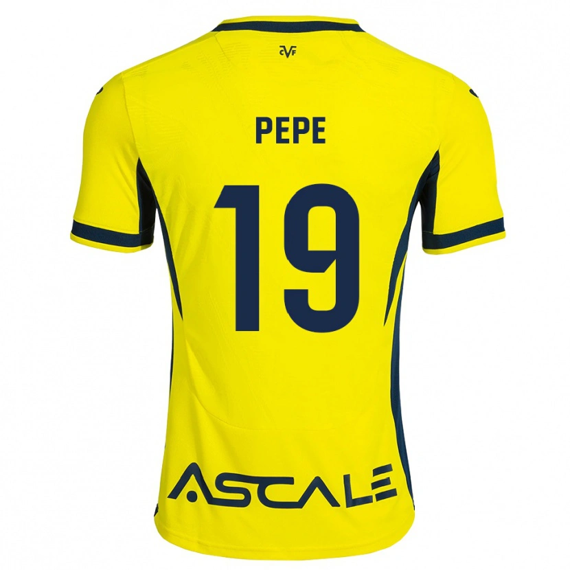 Danxen Hombre Camiseta Nicolas Pépé #19 Amarillo Negro Rojo 1ª Equipación 2026/27 La Camisa México