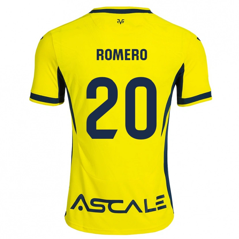 Danxen Hombre Camiseta Carlos Romero #20 Amarillo Negro Rojo 1ª Equipación 2026/27 La Camisa México