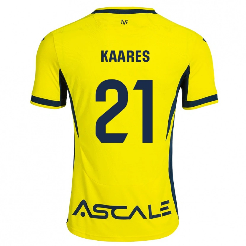Danxen Hombre Camiseta Andero Kaares #21 Amarillo Negro Rojo 1ª Equipación 2026/27 La Camisa México