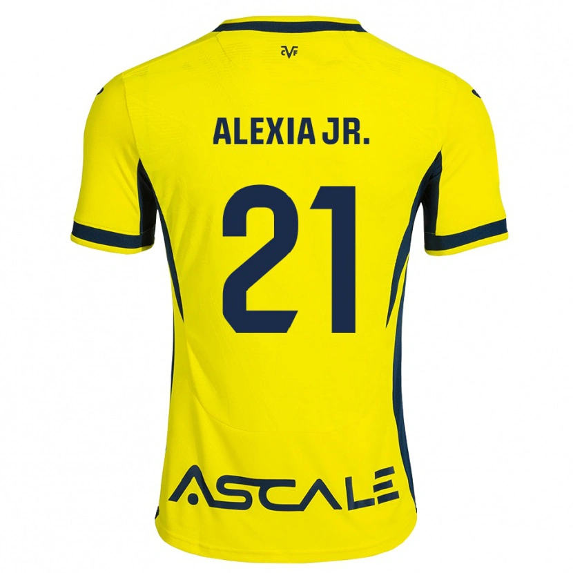 Danxen Hombre Camiseta Alexia Blanco Llacuno #21 Amarillo Negro Rojo 1ª Equipación 2026/27 La Camisa México