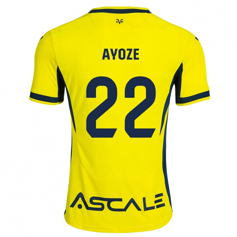 Danxen Hombre Camiseta Ayoze Pérez #22 Amarillo Negro Rojo 1ª Equipación 2026/27 La Camisa México
