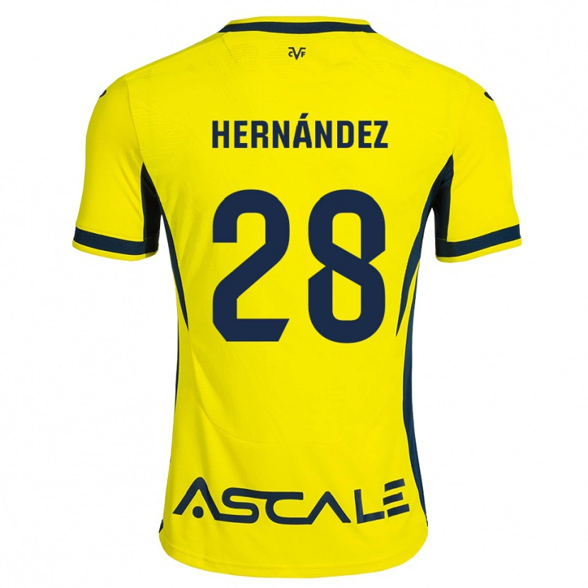 Danxen Hombre Camiseta Gerard Hernández #28 Amarillo Negro Rojo 1ª Equipación 2026/27 La Camisa México