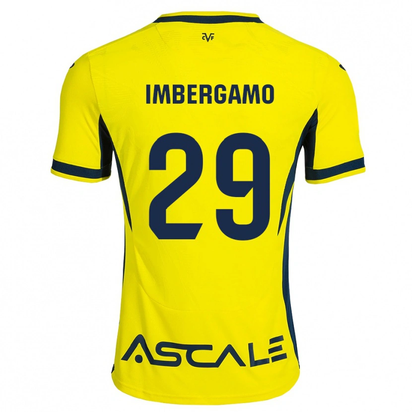 Danxen Hombre Camiseta Mar Imbergamo #29 Amarillo Negro Rojo 1ª Equipación 2026/27 La Camisa México