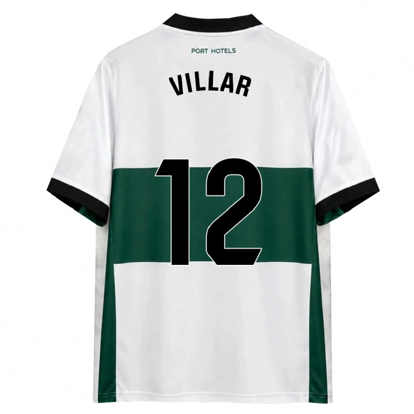 Danxen Hombre Camiseta Gonzalo Villar #12 Verde Blanco Rojo 1ª Equipación 2026/27 La Camisa México