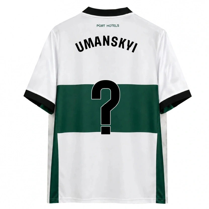 Danxen Hombre Camiseta Volodymyr Umanskyi #0 Verde Blanco Rojo 1ª Equipación 2026/27 La Camisa México