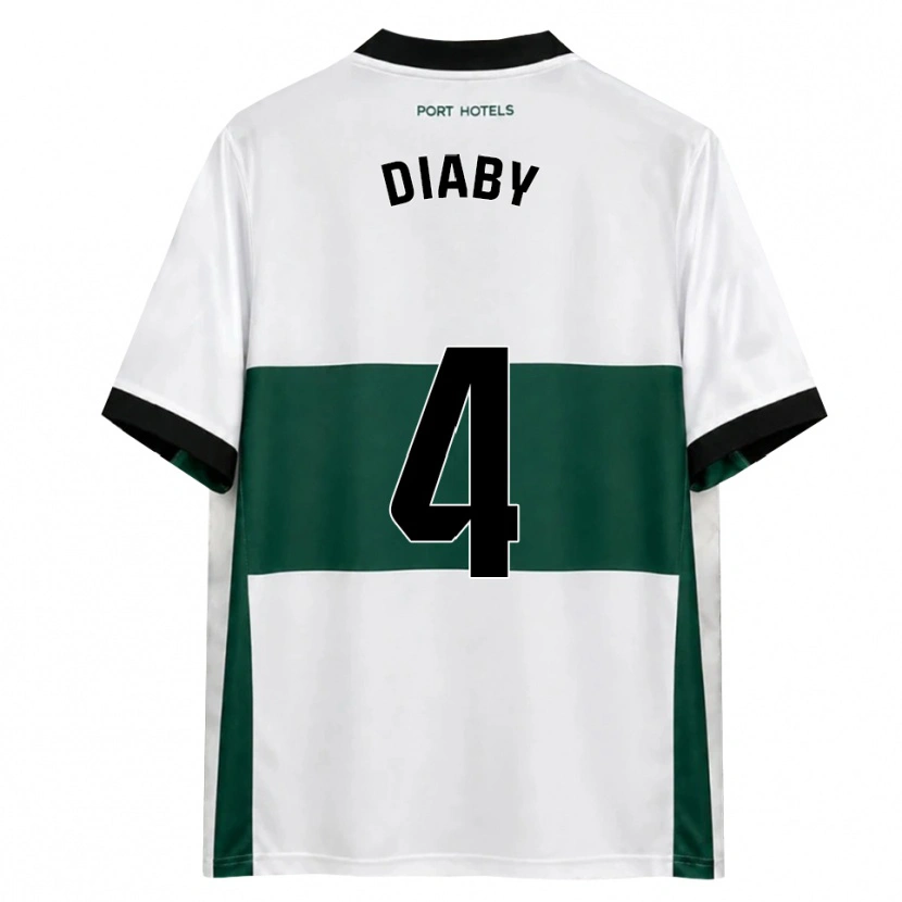 Danxen Hombre Camiseta Bambo Diaby #4 Verde Blanco Rojo 1ª Equipación 2026/27 La Camisa México