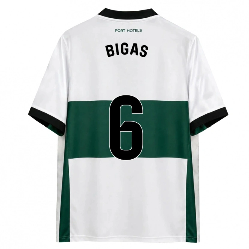 Danxen Hombre Camiseta Pedro Bigas #6 Verde Blanco Rojo 1ª Equipación 2026/27 La Camisa México