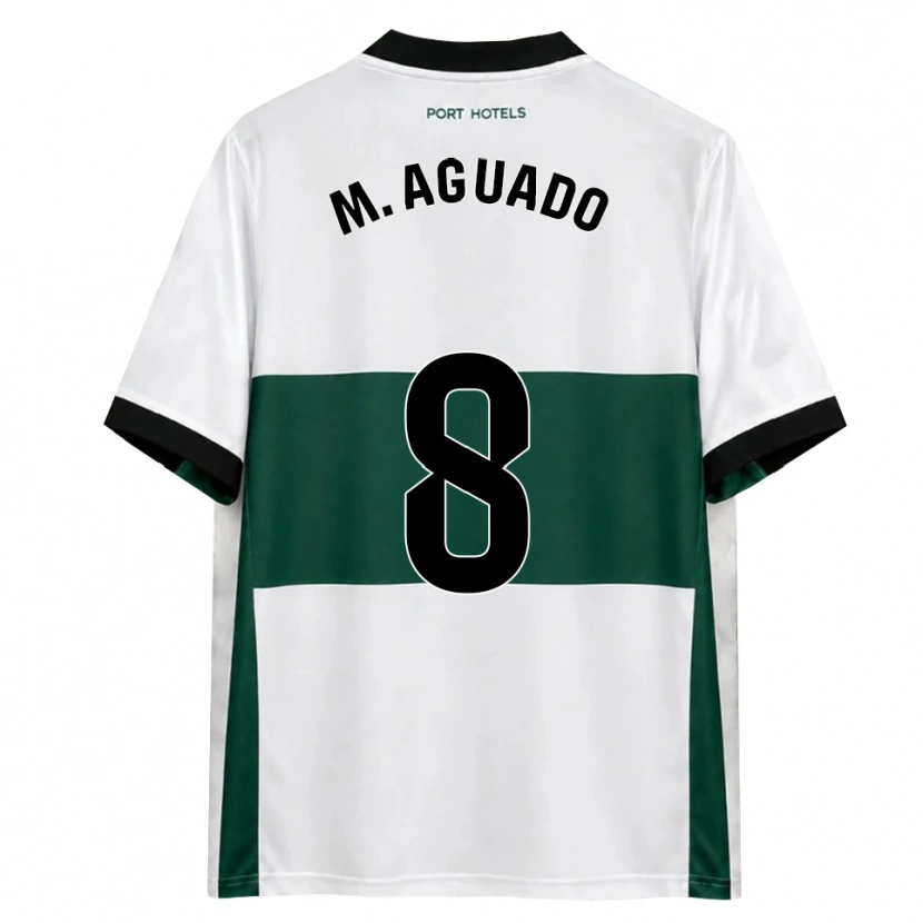 Danxen Hombre Camiseta Marc Aguado #8 Verde Blanco Rojo 1ª Equipación 2026/27 La Camisa México