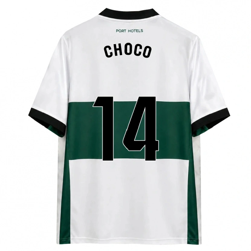 Danxen Hombre Camiseta Choco #14 Verde Blanco Rojo 1ª Equipación 2026/27 La Camisa México