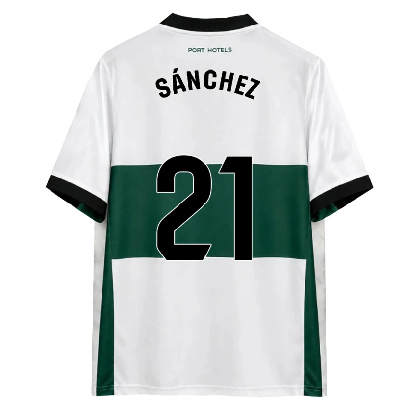 Danxen Hombre Camiseta Álex Sánchez #21 Verde Blanco Rojo 1ª Equipación 2026/27 La Camisa México