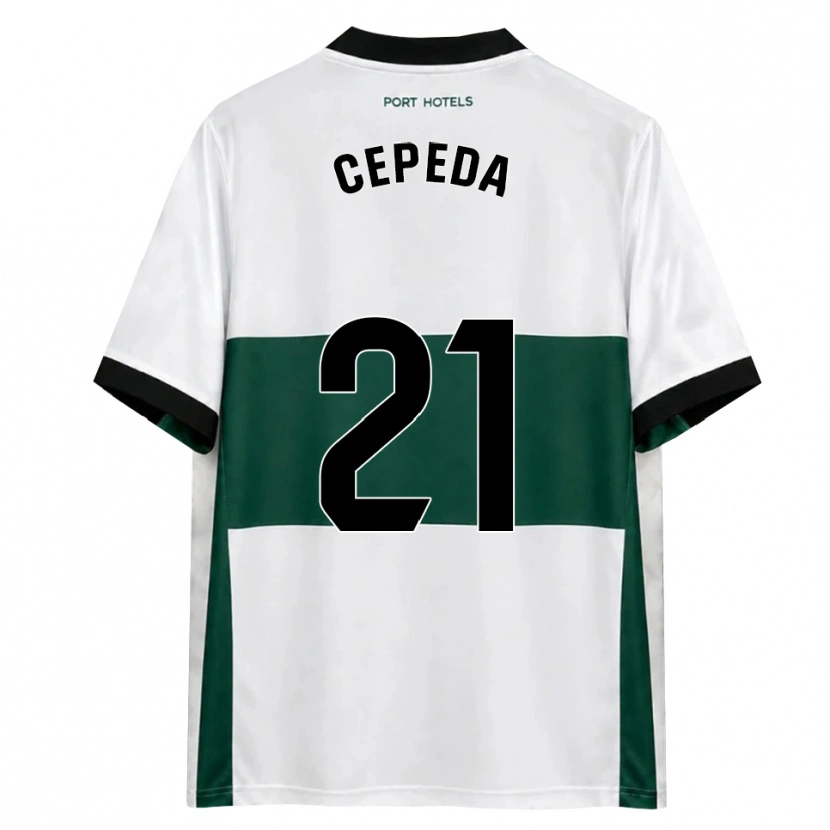 Danxen Hombre Camiseta Lucas Cepeda #21 Verde Blanco Rojo 1ª Equipación 2026/27 La Camisa México