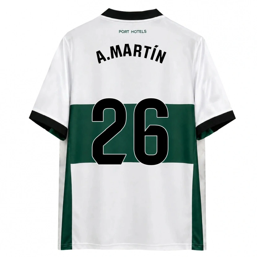 Danxen Hombre Camiseta Alejandro Martín #26 Verde Blanco Rojo 1ª Equipación 2026/27 La Camisa México