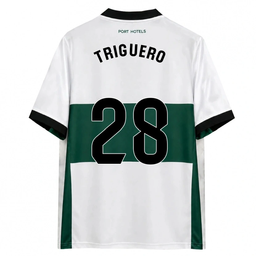Danxen Hombre Camiseta Dani Triguero #28 Verde Blanco Rojo 1ª Equipación 2026/27 La Camisa México