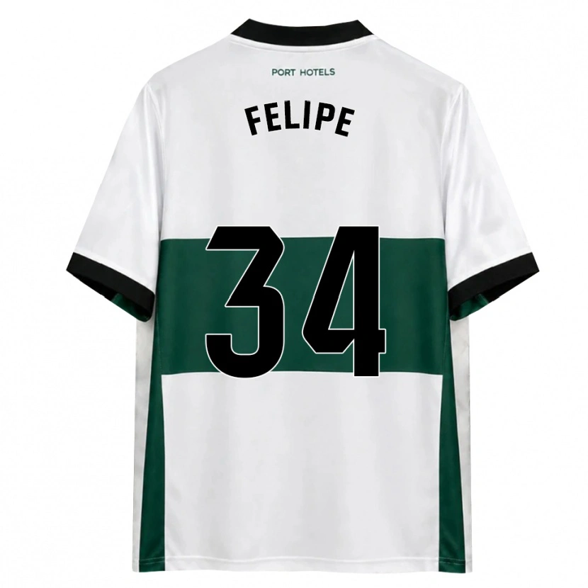 Danxen Hombre Camiseta Pablo Felipe #34 Verde Blanco Rojo 1ª Equipación 2026/27 La Camisa México