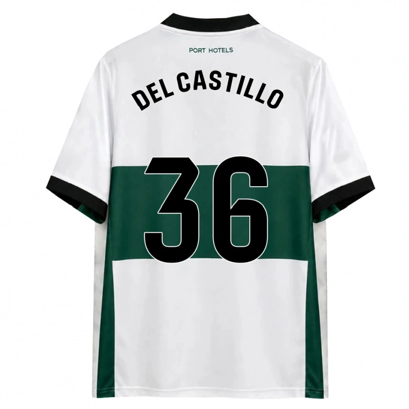 Danxen Hombre Camiseta Gonzalo Del Castillo #36 Verde Blanco Rojo 1ª Equipación 2026/27 La Camisa México