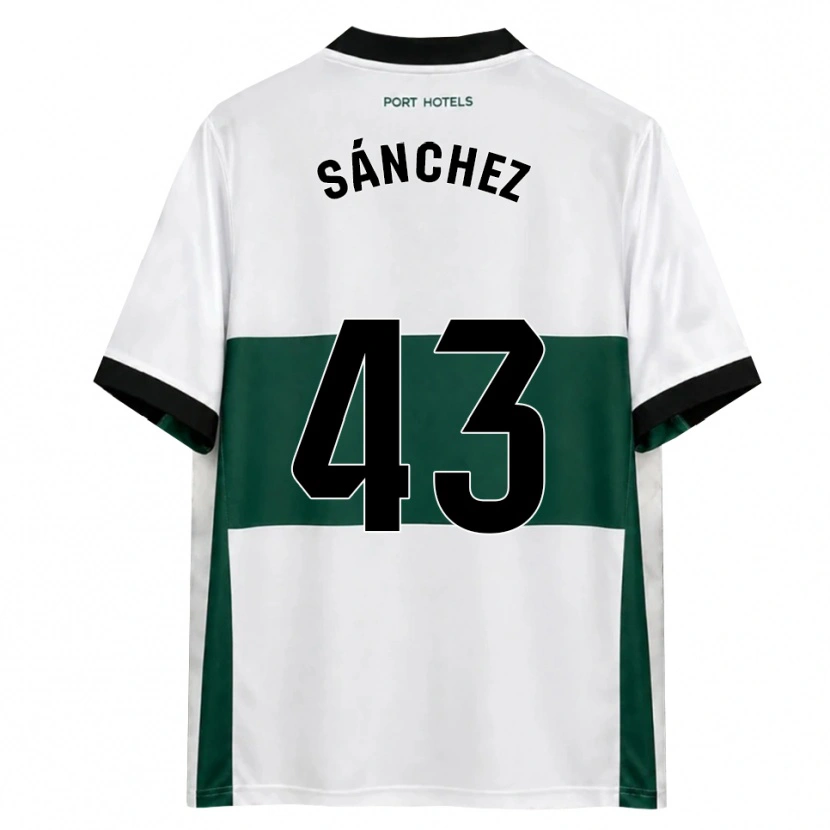 Danxen Hombre Camiseta Diego Sánchez #43 Verde Blanco Rojo 1ª Equipación 2026/27 La Camisa México