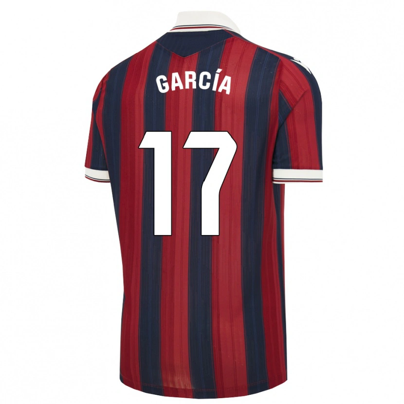 Danxen Hombre Camiseta Víctor García #17 Azul Medianoche Rojo 1ª Equipación 2026/27 La Camisa México